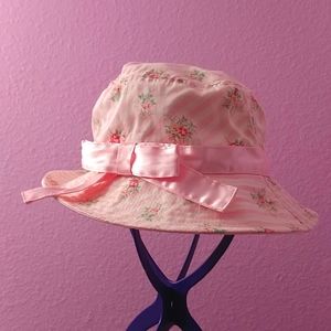 MARY-KATE AND ASHLEY Vintage Kids Pink Floral Hat